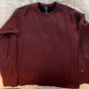 Lululemon Engineered Warmth Long Sleeve Red Rare